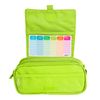 Colepack Pro - Estuche Triple De 3 Cremalleras Con Material Escolar Incluido. Flúor