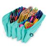 Colepack Bitsbobs - Estuche Escolar Cuádruple De 4 Cremalleras Y Material Incluido. Azul C