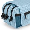 Colepack Kuru22 - Estuche Triple De 3 Cremalleras Con Material Escolar Incluido. Azul