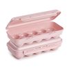 Plastic Forte - Doble Huevera Chick Para Despensa Y Nevera Para 20 Huevos. Rosa