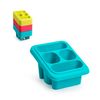 Plastic Forte Square - Set De 2 Escurridores De Cubiertos Con 4 Compartimentos. Rosa