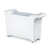 Plastic Forte - Cesta Organizadora Con Ruedas Nº 1. Ideal Bajo Fregadero. Blanco