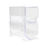 Plastic Forte - Juego De 2 Soportes Para Botellas De Vino System Frigo Apilables