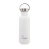 Laken Basic Steel Vintage - Botella De Agua 0.75l En Acero Inoxidable Con Asa. Blanco