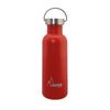 Laken Basic Steel Vintage - Botella De Agua 0.75l En Acero Inoxidable Con Asa. Rojo