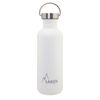 Laken Basic Steel Vintage - Botella De Agua 1l En Acero Inoxidable Con Asa. Blanco