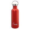 Laken Basic Steel Vintage - Botella De Agua 1l En Acero Inoxidable Con Asa. Rojo