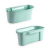 Plastic Forte - Lote De 2 Cestas Recogedoras Para Cocina Multiusos Colgantes. Verde