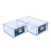 Plastic Forte - Set De 2 Cajones Multiusos Organizadores De Cosmética. Transparentes