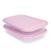 Plastic Forte - Juego De 2 Recipientes Porta Embutidos Vision 1.75l Rosa