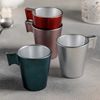 Luminarc Flashy - Juego De 4 Tazas De Café De 8 Cl En Vidrio Templado. Astral Red