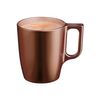 Luminarc Flashy - Juego De 4 Tazas De Desayuno De 25 Cl En Vidrio Templado. Chocolate