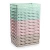 Plastic Forte Atlas - Set De 4 Cestas Multiusos De Ordenación Rectangulares Nº 4. Rosa