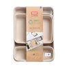 Tatay Ecohome - Set De 4 Organizadores De Cajones Baobab. Color Beige