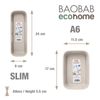 Tatay Ecohome - Set De 4 Organizadores De Cajones Baobab. Color Beige