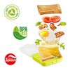 Plastic Forte - Pack De Porta Bocadillos Y Porta Sándwich Reutilizables. Lima