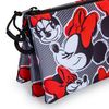 Colepack Minnie - Estuche Triple De 2 Cremalleras Con Material Escolar. Lashes