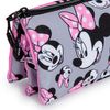 Colepack Minnie - Estuche Triple De 2 Cremalleras Con Material Escolar. Ribbons