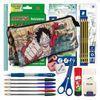 Colepack One Piece - Estuche Triple De 2 Cremalleras Con Material Escolar. Map