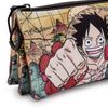 Colepack One Piece - Estuche Triple De 2 Cremalleras Con Material Escolar. Map