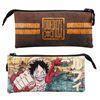 Colepack One Piece - Estuche Triple De 2 Cremalleras Con Material Escolar. Map