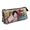 Colepack One Piece - Estuche Triple De 2 Cremalleras Con Material Escolar. Map