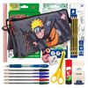 Colepack Naruto - Estuche Triple De 2 Cremalleras Con Material Escolar. Shuriken