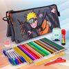 Colepack Naruto - Estuche Triple De 2 Cremalleras Con Material Escolar. Shuriken