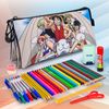 Colepack One Piece - Estuche Triple De 2 Cremalleras Con Material Escolar. Pirates