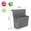 Plastic Forte - Cesta Colgante Balance Para Puertas De Armarios. Ideal Cocina. Gris