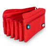 Grafoplás - Estuche Portatodo Cuádruple De Alta Capacidad Para Material Escolar. Rojo