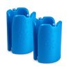 Plastic Forte - Lote De 4 Acumuladores De Frío Para Botellas Nº 6 Reutilizables. Azul