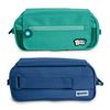 Colepack Bitsbobs - Estuche Triple De 3 Cremalleras Con Material Escolar Incluido. Verde