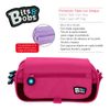 Colepack Bitsbobs - Estuche Triple De 3 Cremalleras Con Material Escolar Incluido. Magenta