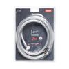 Tatay Loop Silver - Flexo De Ducha Anti-torsión Y Anti-cal En Pvc De 2 M. Gris Satinado