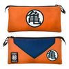 Dragon Ball Suit - Estuche Escolar Triple Portatodo Con 2 Cremalleras. Naranja