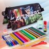 Marvel Los Vengadores - Estuche Escolar Triple Portatodo Con 2 Cremalleras. Superpowers