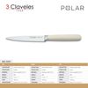 3 Claveles Polar - Cuchillo Cocina Profesional 13 Cm Acero Forjado Y Mango En Abs