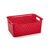 Plastic Forte Nature - Cesta Ordenación Rectangular 6l Ideal Navidad. Granate