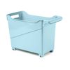 Plastic Forte - Cesta Organizadora Con Ruedas Nº 3. Ideal Bajo Fregadero. Azul