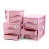 Plastic Forte Rattan - Cajonera De Sobremesa 2 Cajones En Plástico. Rosa