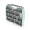 Plastiken Titanium - Maletín Organizador De 32 Cm Con 18 Divisores Adaptables. Menta