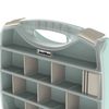 Plastiken Titanium - Maletín Organizador De 32 Cm Con 18 Divisores Adaptables. Menta