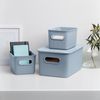 Tatay Baobab - Caja Organizadora Rectangular 22l Plástico Pp05. Azul Mist