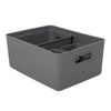 Tatay Baobab - Set De 4 Cajas Organizadoras Grandes Plástico Pp05. Gris Antracita