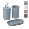 Tatay Baobab - Pack De Baño De 3 Piezas Plástico Pp05. Azul Mist