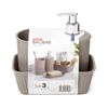 Tatay Boabab - Pack Organización Baño De 3 Piezas En Plástico Pp05. Taupe