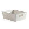 Tatay Bohol - Caja Organizadora Rectangular 12l Plástico Reciclado. Sky White