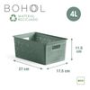 Tatay Bohol - Set 3 Cajas Organizadoras 12l+4l+4l En Plástico Reciclado. Verde Sage