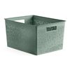 Tatay Bohol - Caja Organizadora Rectangular 20l Plástico Reciclado. Verde Sage Lo